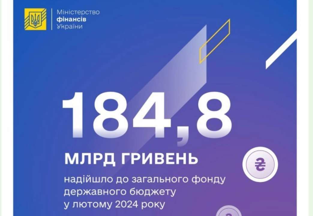 Виконання місячного розпису доходів загального фонду держбюджету, за оперативними даними, становить 131,2% (+ 43,9 млрд грн)
