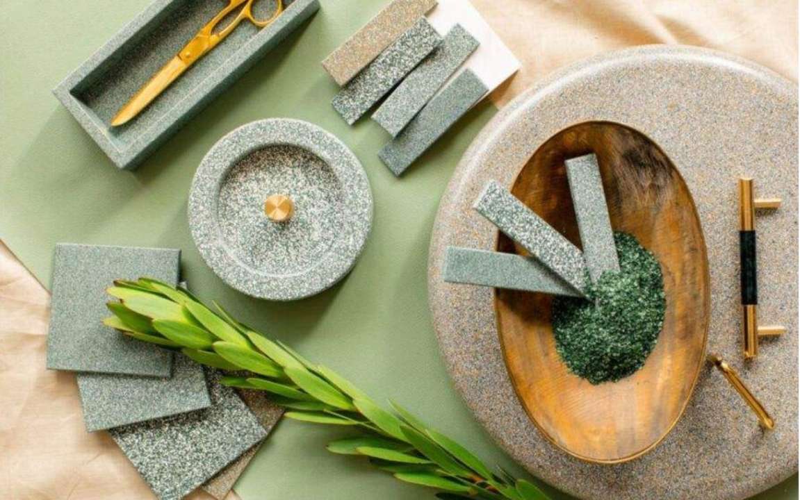 Інновації: плитка, зроблена з яєчної шкаралупи. Фото: Inhabitat Британці вигадали плитку з яєчної шкоролупи