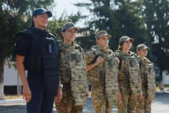Підрозділи системи МВС отримали партію жіночих бронежилетів / Фото: t.me/UA_National_Police Підрозділи системи МВС отримали партію жіночих бронежилетів / Фото: t.me/UA_National_Police