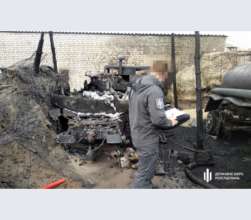 Фото: dbr.gov.ua Пожар воинской части в Рубежном