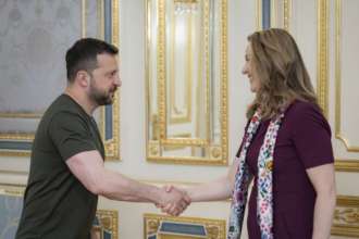 Зеленський зустрівся з генеральною директоркою МОМ Емі Поуп/Фото: ОП Зеленський обговорив допомогу ВПО з директоркою Міжнародної організації з міграції