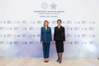 Перші леді України та Сербії / Фото: t.me/FirstLadyOfUkraine Конференція з ментального здоров'я в Белграді: спільні зусилля для подолання глобальних викликів