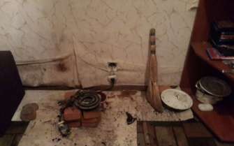 Фото: ДСНС У Харкові п'яний чоловік впав на обігрівач і згорів заживо