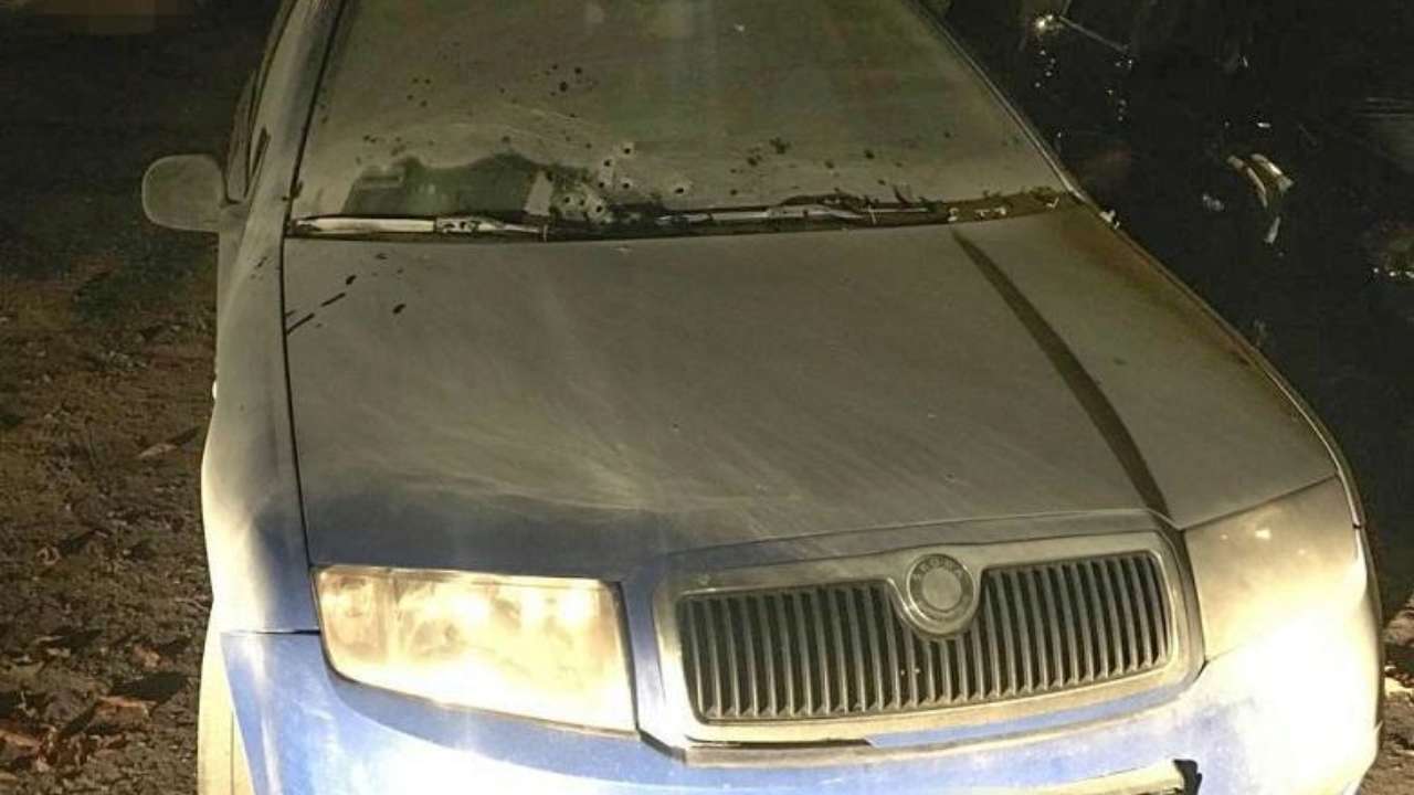 У Києві обстріляли авто / Фото: Нацполіція
