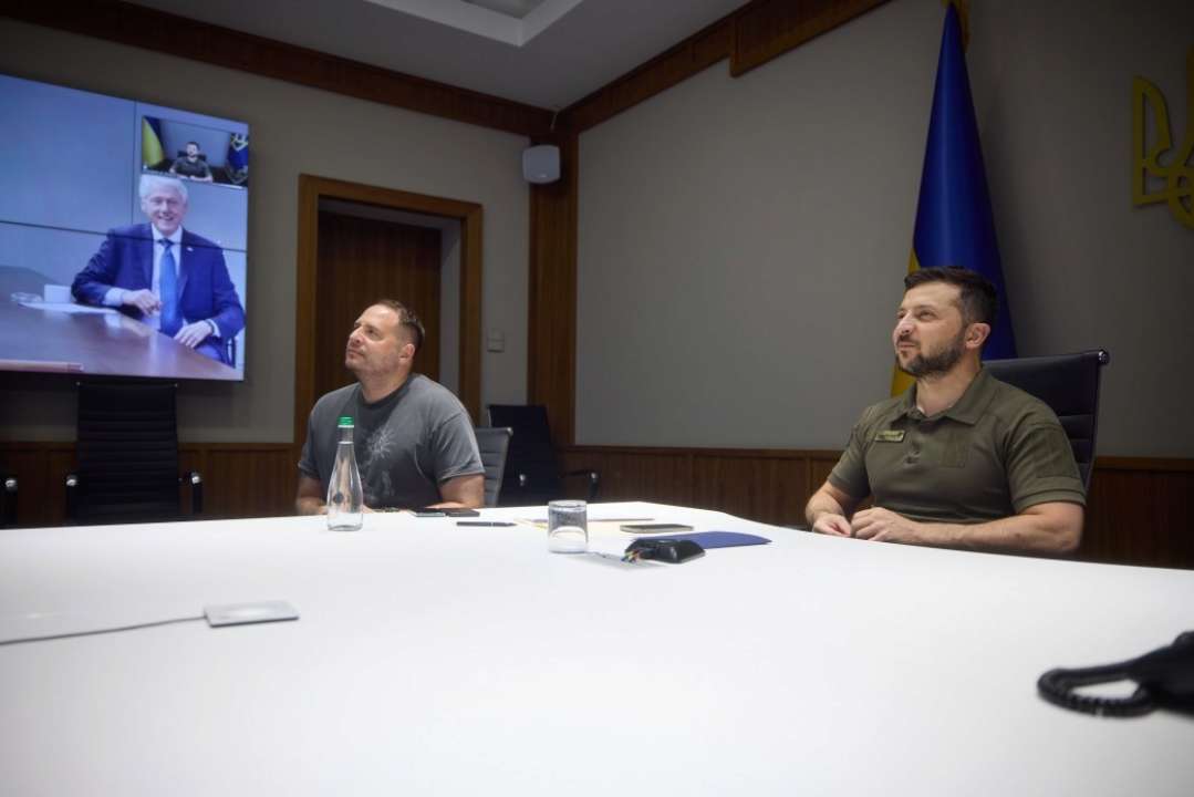 Зеленский переговорил с Биллом Клинтоном/Фото: Президент Украины Зеленский и Ермак