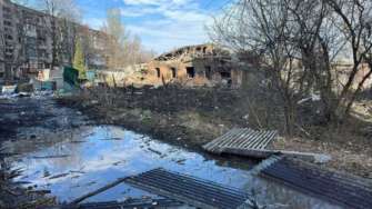 Российские террористы ударили по Константиновке. Фото: Павел Кириленко Констянтиновка