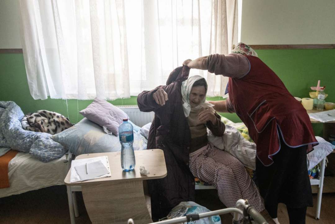 В Изюме эвакуировали пациентов психоневрологического интерната/Фото: Getty Images Изюм