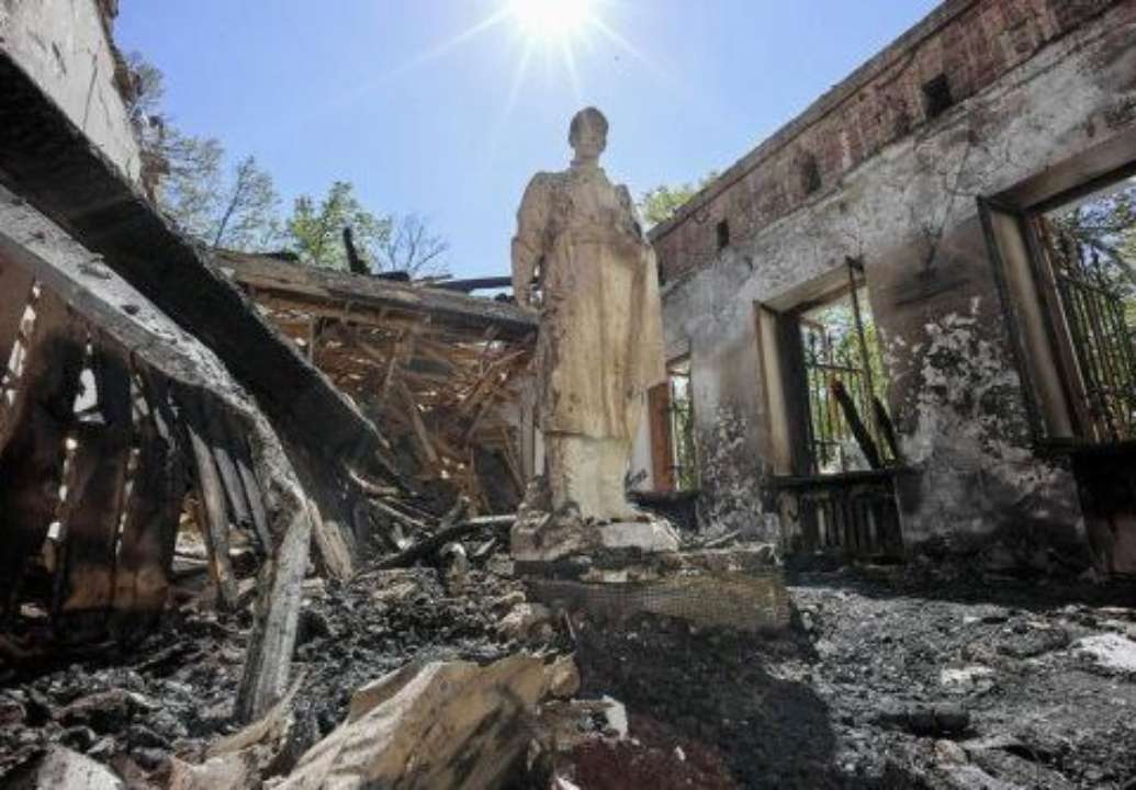 Уничтожение культурных памятников/Фото: telegram Уничтожение культурных памятников