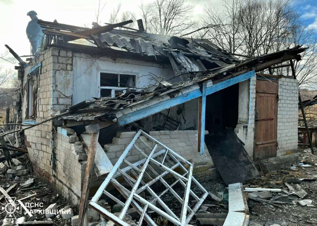 Последствия обстрела врага на 16 ноября 2024 года. Фото: ГСЧС Харьковщины россияне обстрелы харьковщины