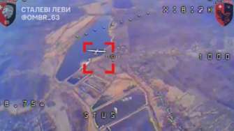 російський експериментальний розвіддрон "Мерлін" збито в небі над Україною/Фото: скрін російський експериментальний розвіддрон "Мерлін" збито в небі над Україною — ОСУВ "Хортиця"